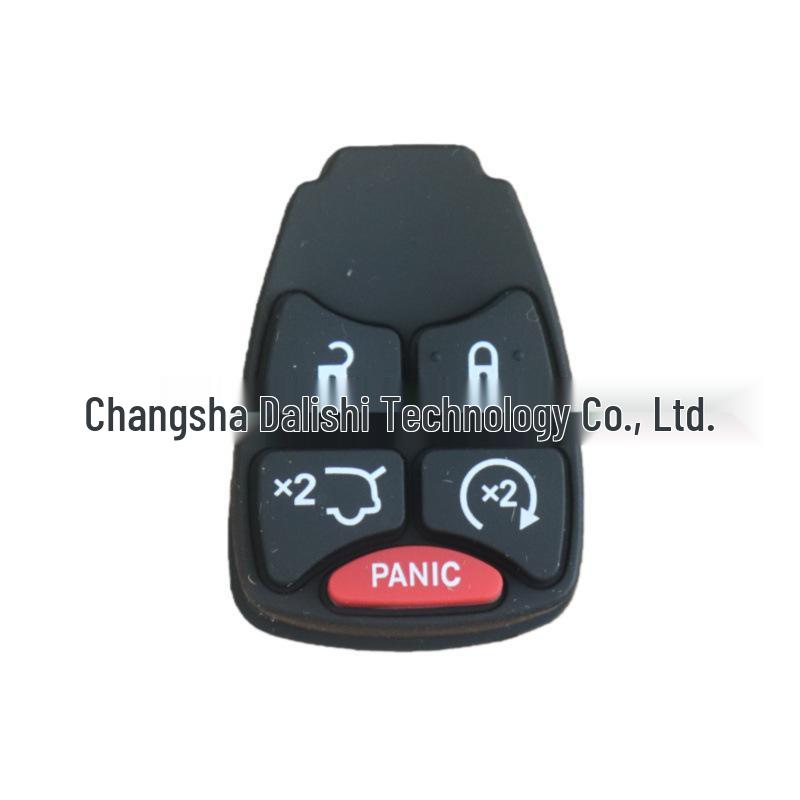 

Chrysler Car Key Leather Fob Case, Remote Replacement Modification, Compact Button Design