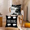 Band K-Keane Rock Cushion Cover Soft Plush Throw Pillow Cover | Double-Sided Decorative Cushion Case | Sofa Bedroom Home Decor