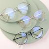 Fashion Octagonal Reading Glasses Women Men Ultralight Myopia Eyeglasses Alloy Frame Blue Light Blocking Eyewear -1.0 To -6.0