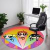 1pc Powerpuff Girls Office Round Area Rug, Under Office Chairs Bedroom Living Room Home Decor, Room Deco, Available In Various Sizes
