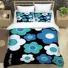 3-Piece M-Mary -Q-Quant- t PrintedDuvet Cover Set – Includes 1 Duvet Cover and 2 Pillowcases; Suitable for Home and Dorm Use