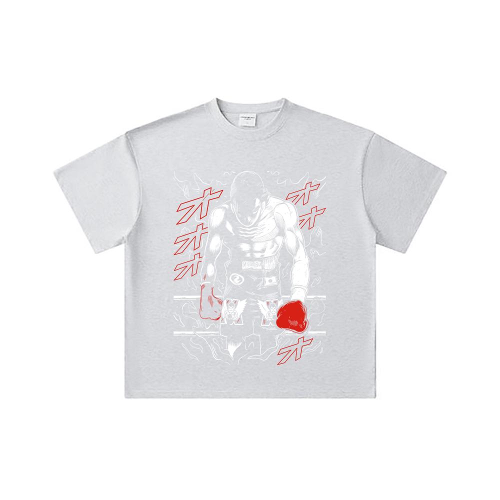 260 GSM Double Yarn 32 Count 100% Cotton Hajime No Ippo V2 Takamura Print Unisex Heavy Cotton T Shirt