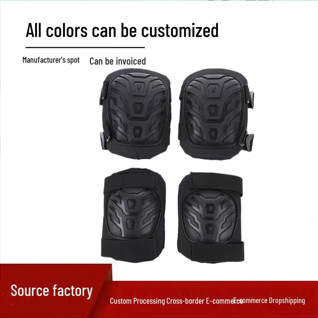 Thickened Silicone Hard Shell Knee Pads: Wear-Resistant Protection for Tiling, Car Repair, Gardening, and Sports