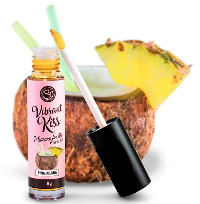 Gloss Vibrant Kiss Piña Colada 6gr - Secret Play - Gloss Sensuels