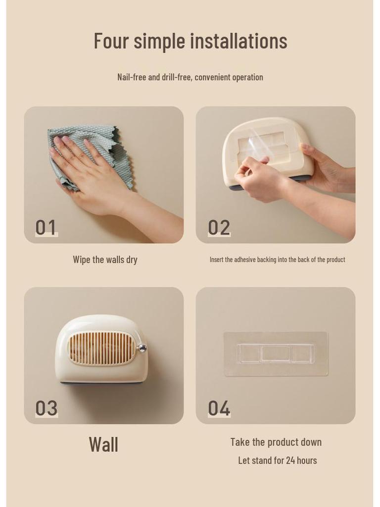 Wall-Mounted Kitchen Organizer: Cling Film, Fresh Bag, Gloves & Trash Bag Storage Box