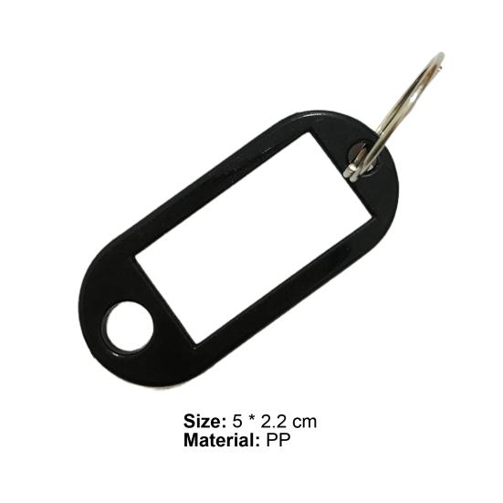 20Pcs Removable Key Tags with Window PP Prevent Missing Key Identifiers Bag Accessories
