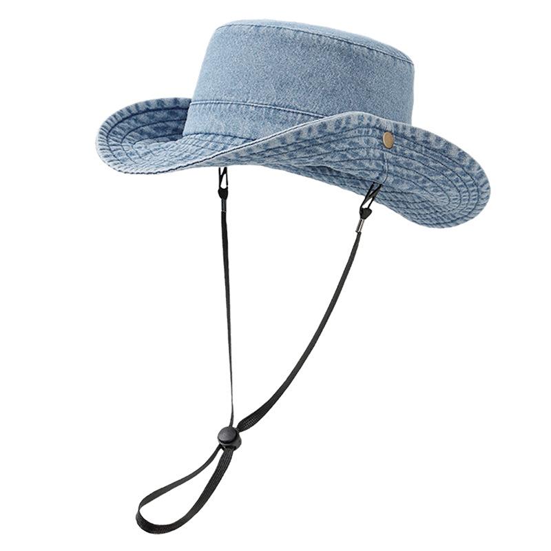 Children's Baby Sun Protection Hat UV Protection Breathable Sun Hat Men's Large Brim Children's Cowboy Hat Sun Protection Hat Women