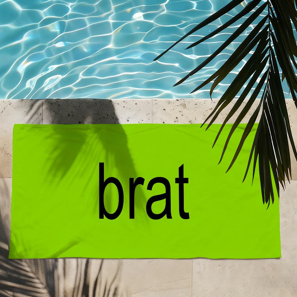 Sänger c-Charli XCX Brat Handtuch Schnelltrocknende Strandhandtücher Sind Geeignet Für Schwimmbäder Camping Yoga Und Das Fitnessstudio