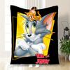 Tom and Jerry Blanket Flannel Throw Blanket for Sofa, Bed, Travel, Camping, Office