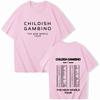 Childish Gambino The World Tour T-shirt Women O-neck Summer Casual Shirt Oversized T Shirt for Men Regular Printing