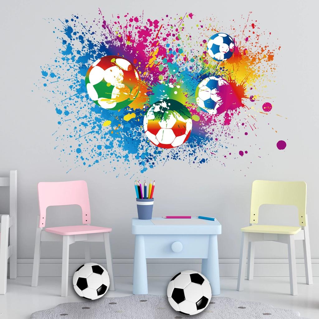 1PCS Cartoon Fox Reading Children's Room Kindergarten Wall Beautification Wall Stickers Self-adhesive PVC Material