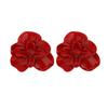 Rose Flower Multi-Layer Earrings European And American Exaggerated Oil Drop High-End Light Luxury Niche Earrings