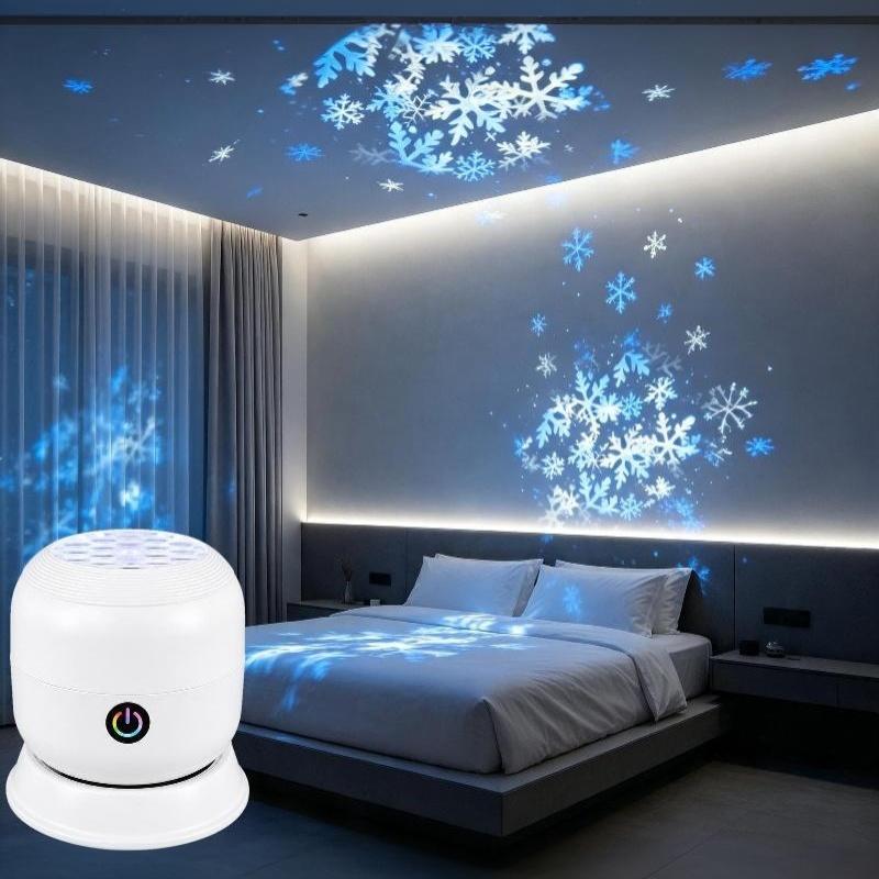 Led Starry Ocean Projection Light 360°Rotating Dynamic Night Light Usb Plug-In Creative Birthday Gift For Preferred Bedroom Lamp