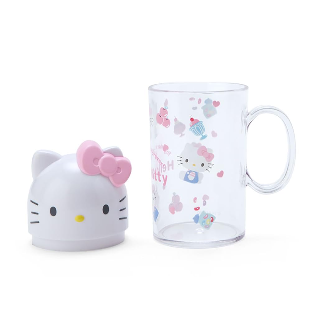 Sanrio Hello Kitty Toothbrush Cup Set X 7 X 5 Character Design SANRIO 983829 & (12 Cm) - -