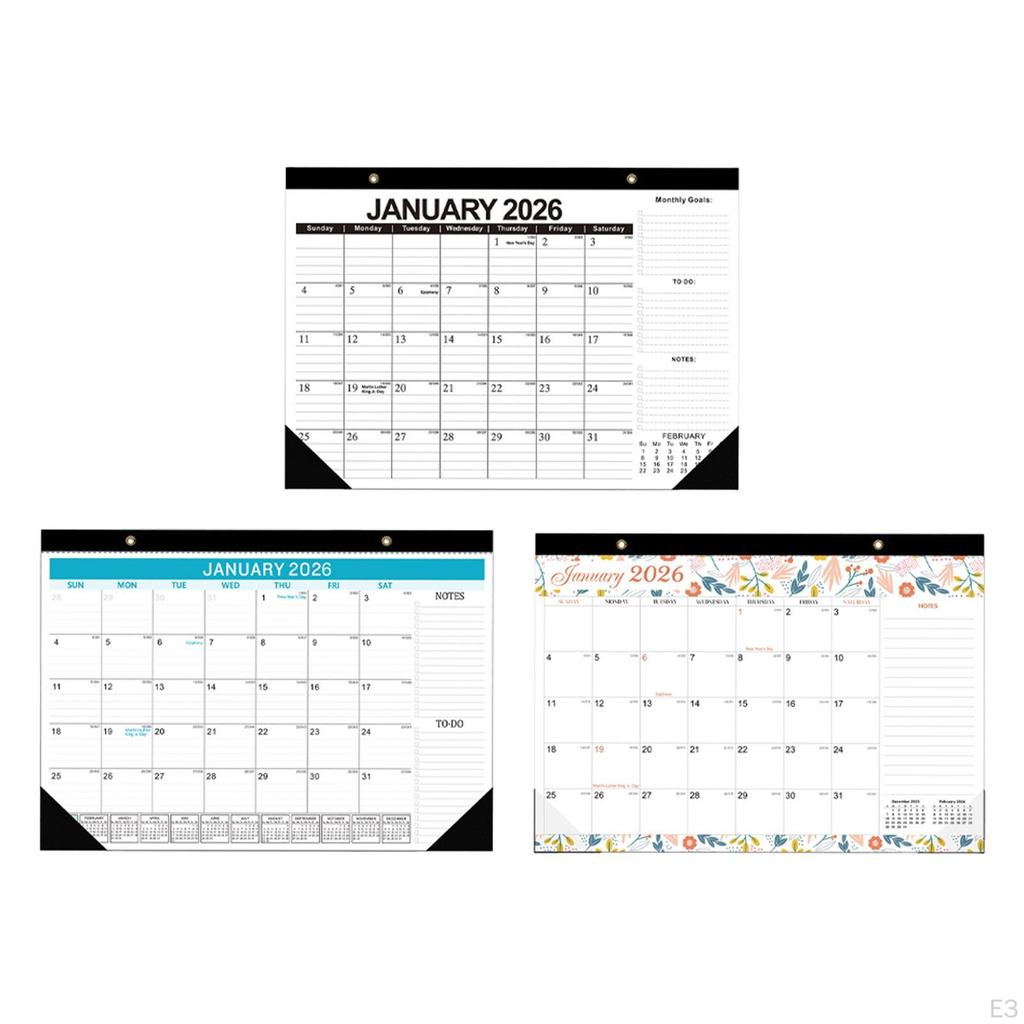 Desk Calendar Classroom to Do List Month Hanging Planner for Office
