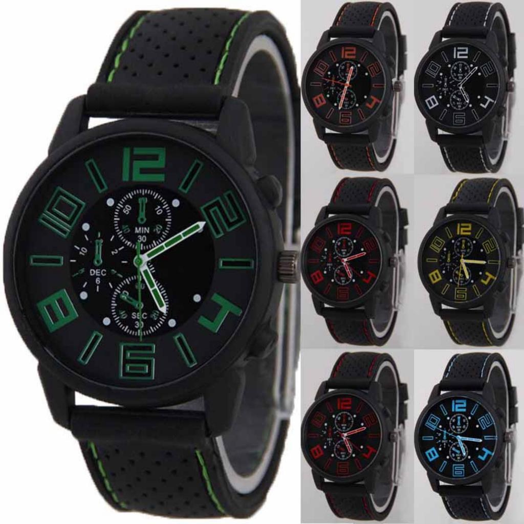 Men's Waterproof Luminous Running Alarm Clock Watch