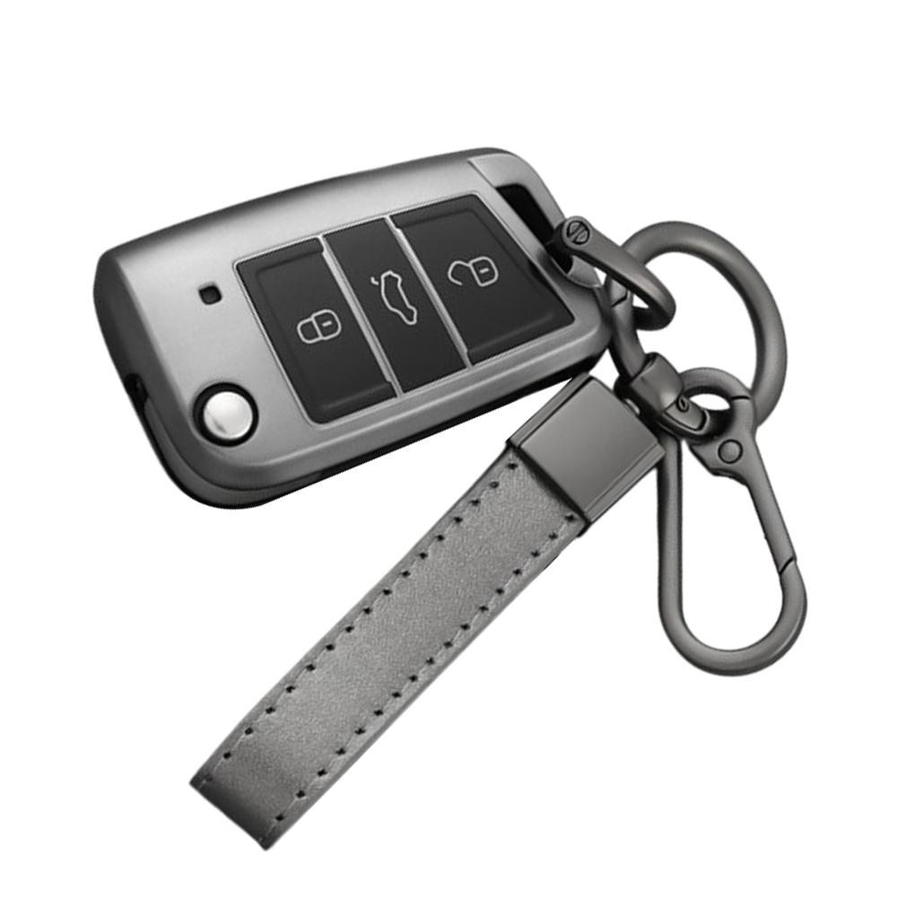 TPU Car Flip Key Case Cover Shell Fob For Seat Ateca Leon FR Ibiza Skoda Octavia Kodiaq