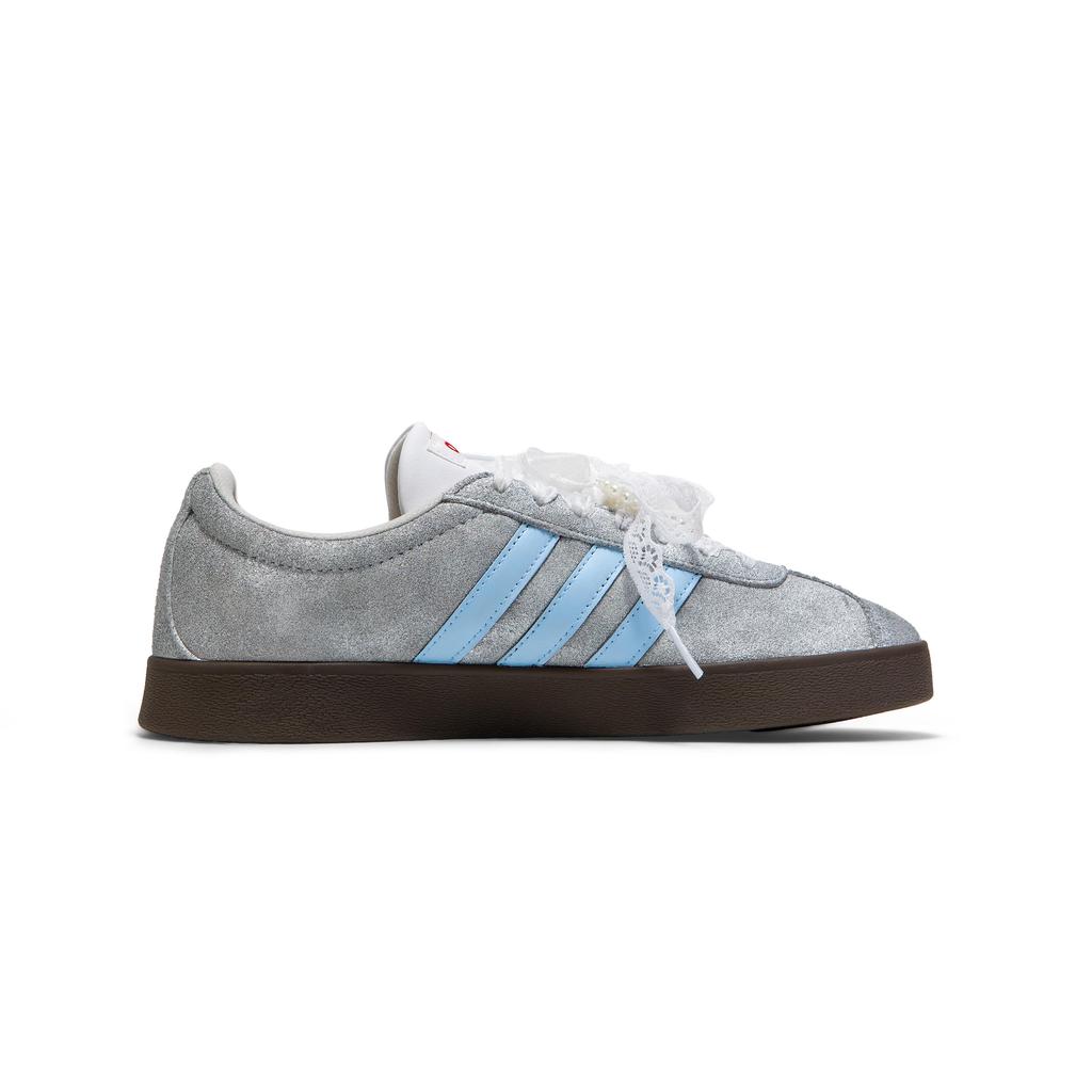 adidas Vl Court Classic Odolné proti oděru Odolné proti oděru Nízké Skateboardové boty Dámské Stříbrné JS3003(Team1326-SBOX)