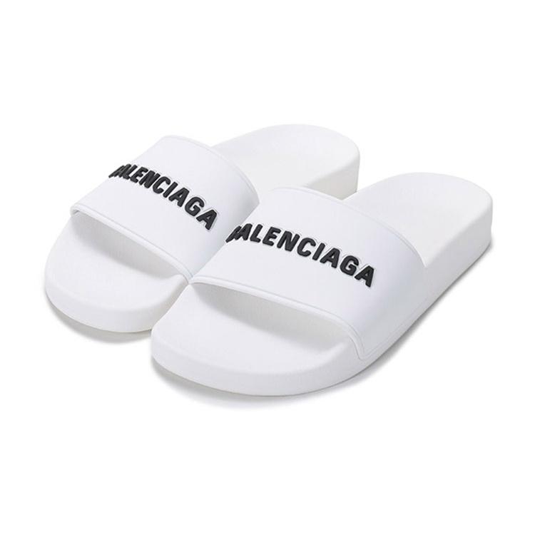 (WMNS) Balenciaga Pool-Slides 'Weiß Schwarz' Damen 565547W1S839034