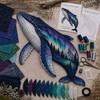 Handmade Patchwork Sewing Kit Starry Fabric Wildlife Craft Set  Home Decor