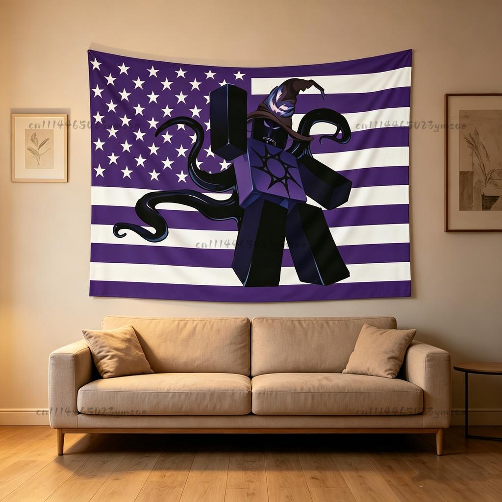 Creative Gamer Wall Tapestries Funny Theme Tapestry American Flags Backdrop Cloth Kids Room Decor Dorm Wall Art Decor Banners