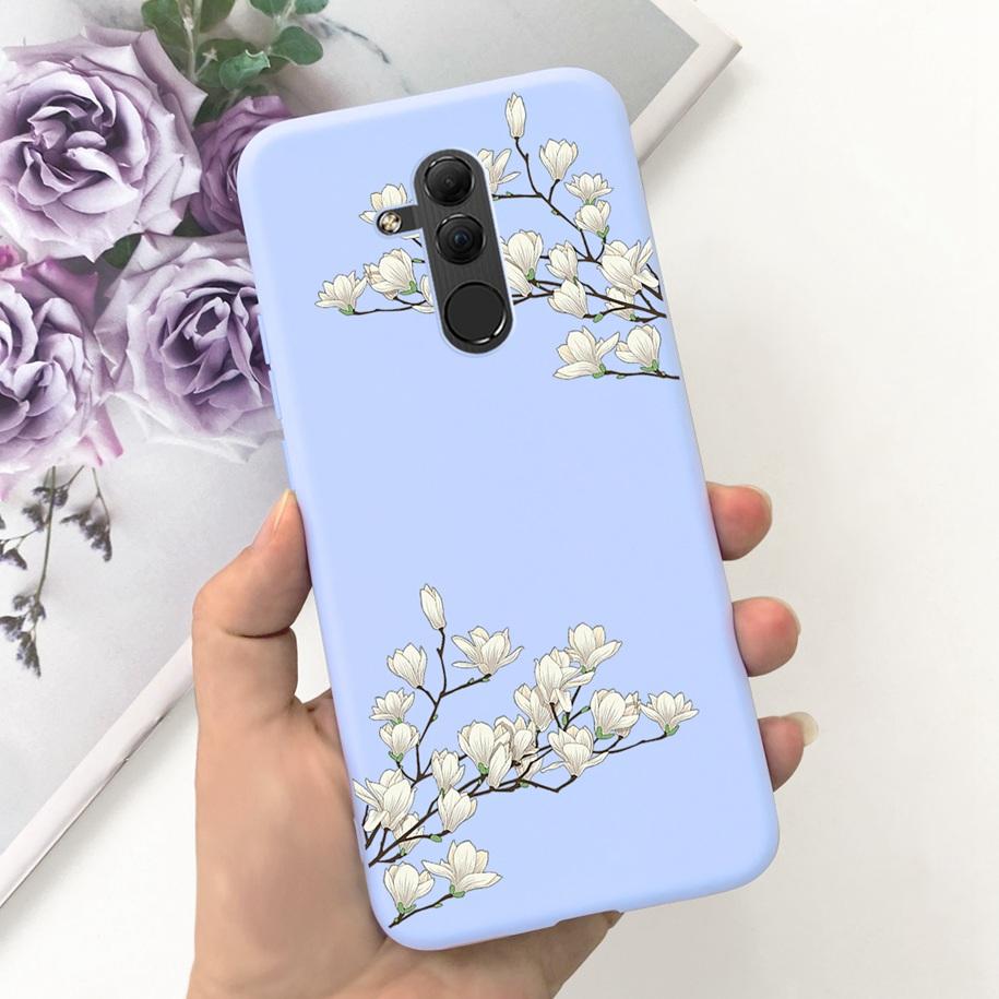 For Huawei Mate 20 Lite Case SNE-LX1 SNE-LX2 SNE-LX3 Protect Cover Popular Flower Soft Silicone Funda For Mate20 Lite Phone Case