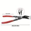 Car Trim Clip Removal Pliers - Metal Pry Tool for Door Panels/Bumpers/Lining (Auto Repair Kit)