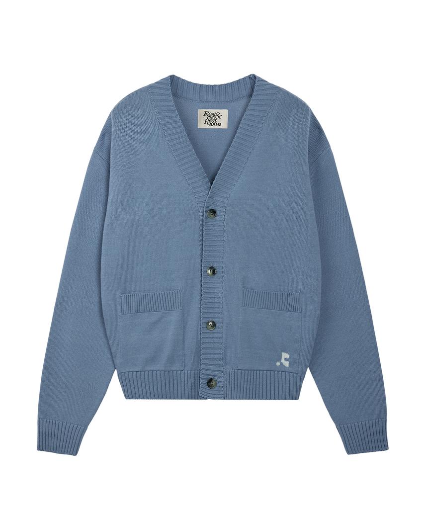 Rest&Recreation V-Neck Knit Cardigan - Sky Blue