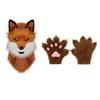 Halloween Canine Big Bad Wolf Beast Head Hood and Claw Suit Cos Costume Role Play