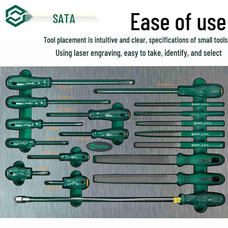 SATA 176-Piece Industrial Tool Set with 5-Drawer Cart