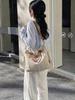 2026 Women's Large Capacity Canvas Tote: Versatile, Fashionable Handheld Shoulder Bag for Commuting