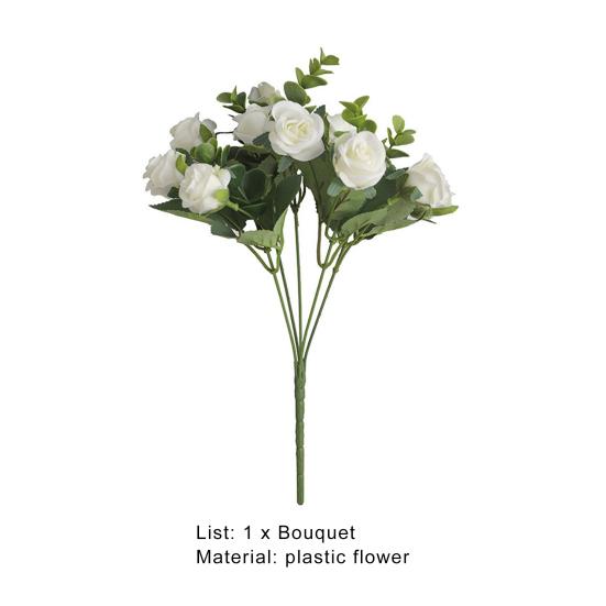 Beautiful Artificial Bouquet Realistic 5-Forks Long Lasting