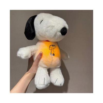 Nové režimy Dětské uklidňující dýchání Snoopy Pes Spací společník Hudba a světlo Plyšová panenka Hračka nejlepší vánoční dárek