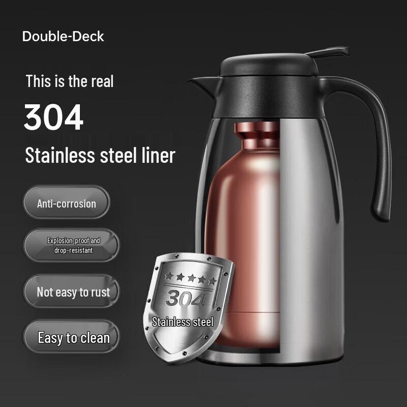 Chui Da Huang 2.2L Stainless Steel Insulated Coffee Pot
