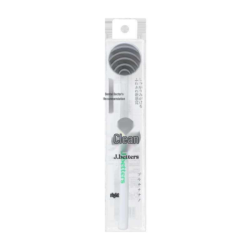 Japanese Silicone Tongue Scraper for Adults - Oral Cleaning Gel Paste, 1 Piece