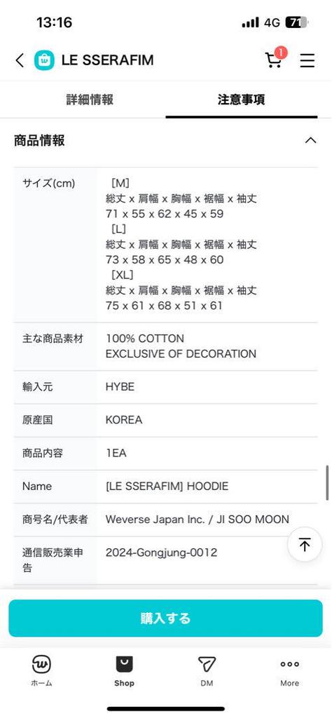 [USED] Le sserafim foodie hoodie