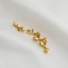 Gold-Plated Oil-Drip Leaf Clasp Jade Necklace Connector Accessory