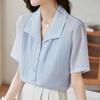 Navava Women Collar Short Sleeve Shirt Nb2604