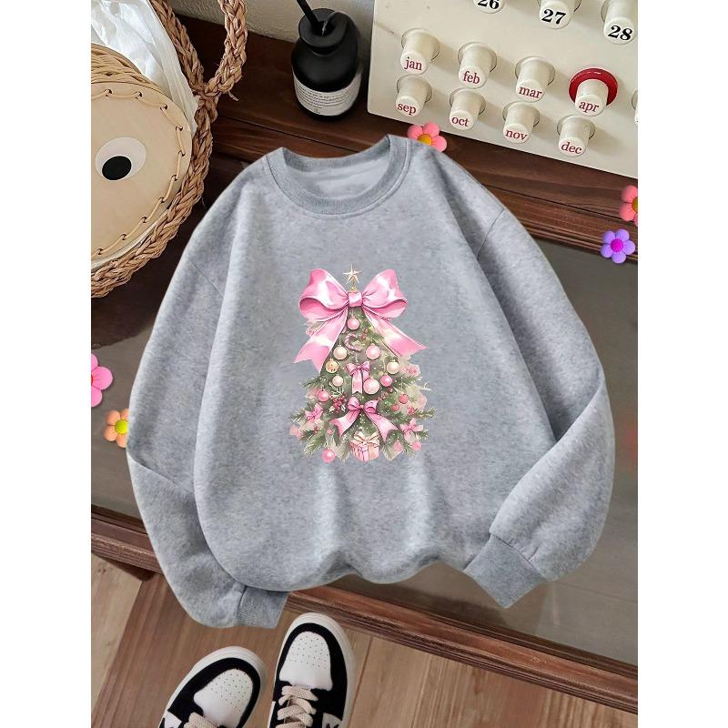 A Trendy Printed Sweatshirt for Girls, Perfect for Keeping Warm During The Autumn And Winter Seasons