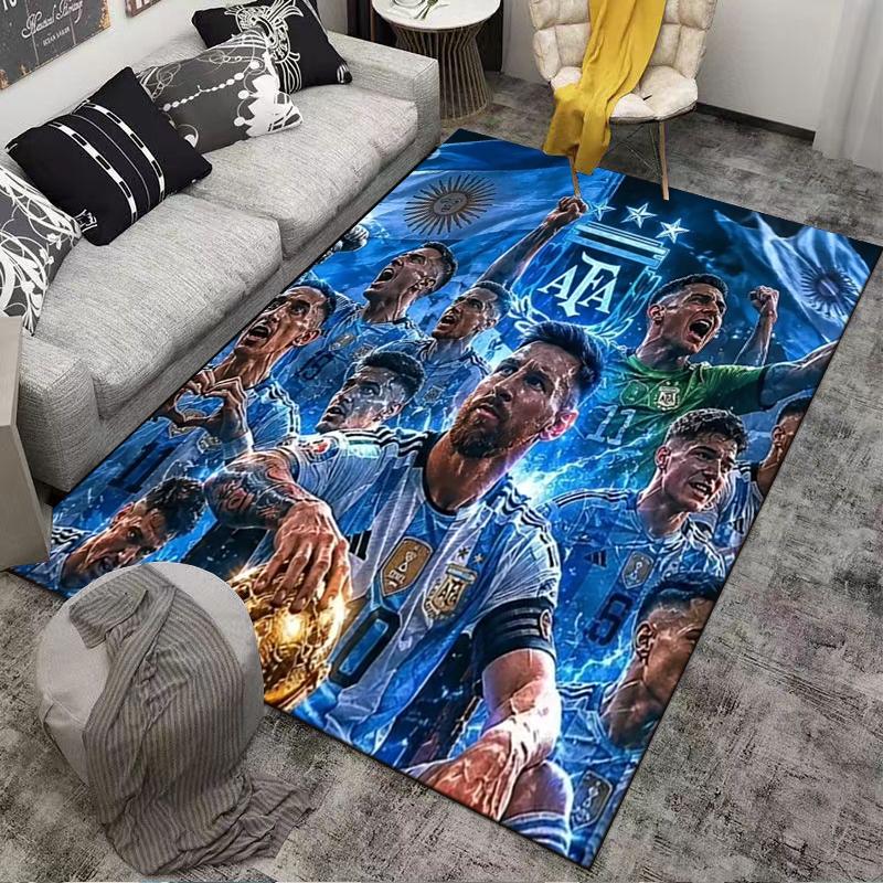 Argentina Soccer Team Themed carpet Non-slip rug suitable for living room and bedroom sofas