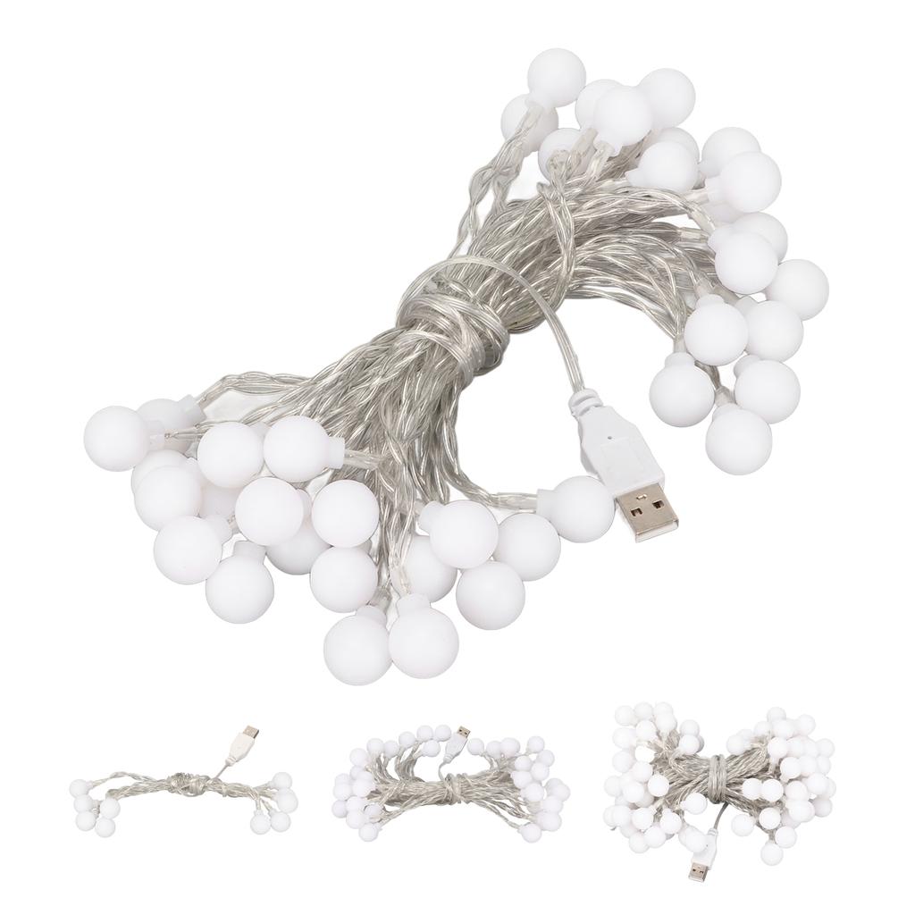 Ball String Light Waterproof USB Powered Colorful Decorative LED Lamp String for Christmas Party Bed