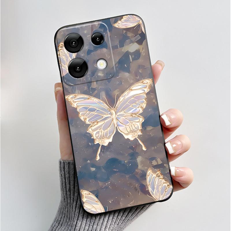For Umidigi G9 5G G9A G9C G9T Case Fashion Butterfly Flowers Soft TPU Silicone Phone Back Cover for Umidigi G 9 9A 9C 9T Casing