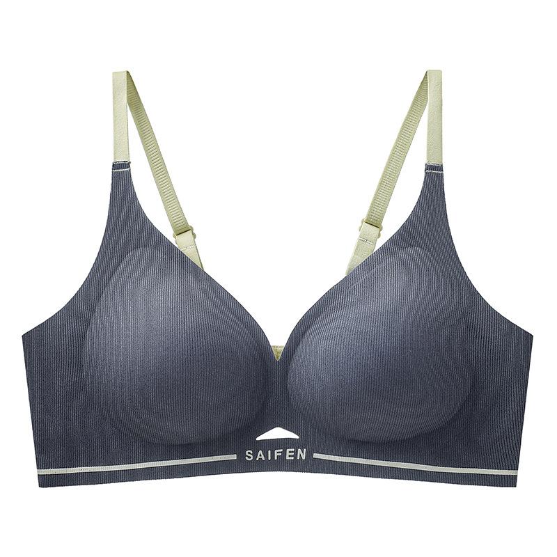 New jelly soft support V-neck underwear small chest gathering non-marking anti-sagging non-magnetic nude bra cover