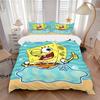 Spongebob Underwater Adventure Print 3Pcs Bedding Setduvet Cover With 2 Bedropillowcase Home Birthday Gift