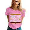 Unisex Casual Short Sleeve Pullover T Shirt with Letter Print Crew Neck Top Suitable for Oktoberfest and Everyday Wear