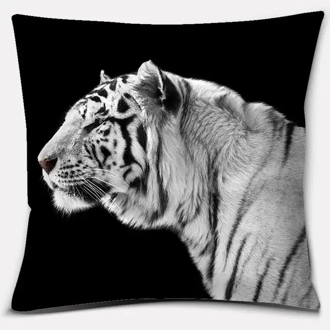 Tiger Lion Series Animal Pillow Gift Home Office Decoration Pillow Sypialnia Sofa Poszewka na poduszkę poszewka na poduszkę