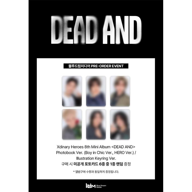 [Vorbestellung] Xdinary Heroes 8. Mini-Album [DEAD-AND] Schlüsselanhänger mit Illustration Version. (Online-Vorteil)