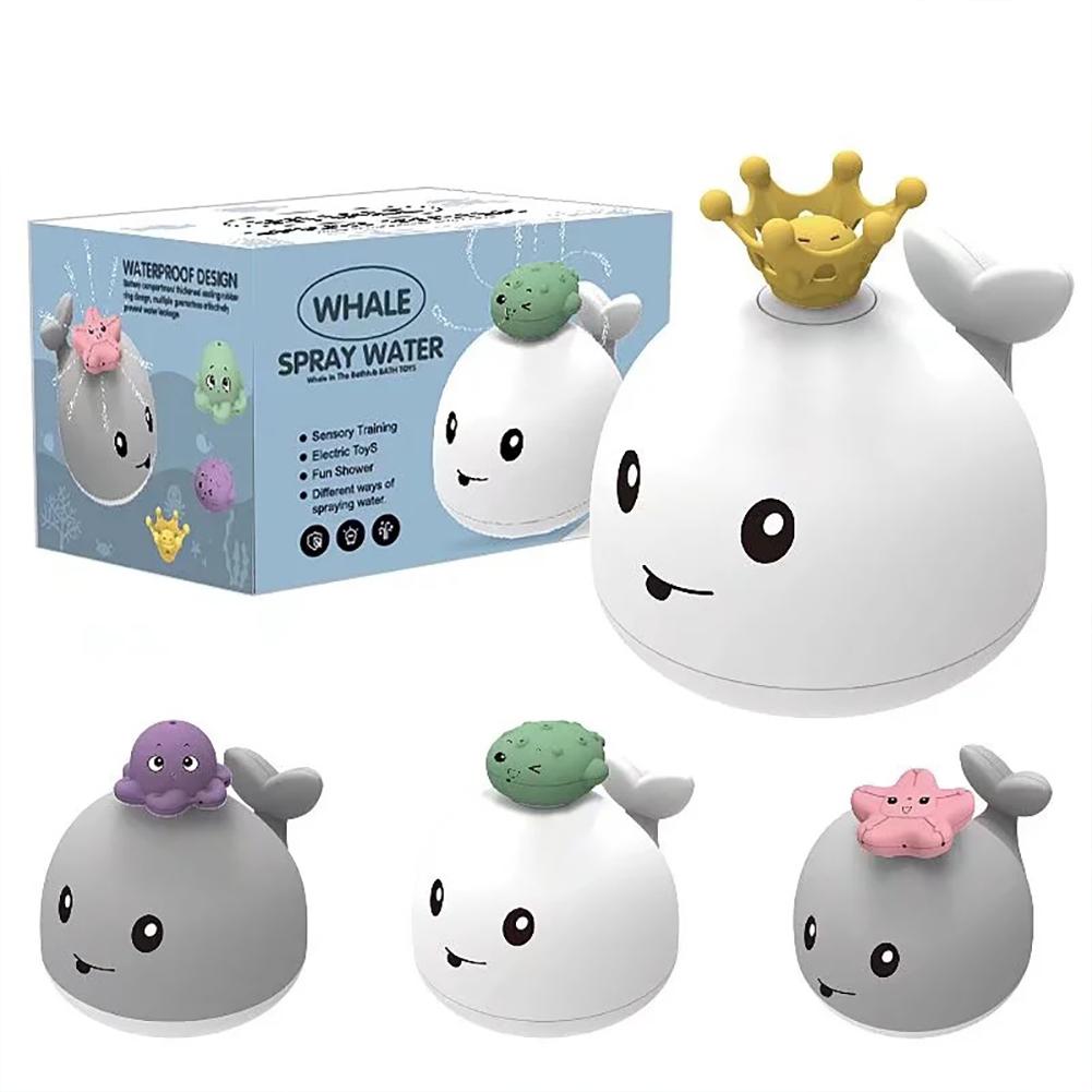 Satın alın Luminous Water Sprinkler Toy Animal Cute Cartoon Whale Spray