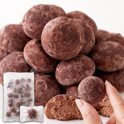 Tennen Seikatsu Schneeballkekse, gebackene Süßigkeiten, einzeln verpackte Snacks, Süßigkeiten, hergestellt in Japan, Kakao (26 Stück)