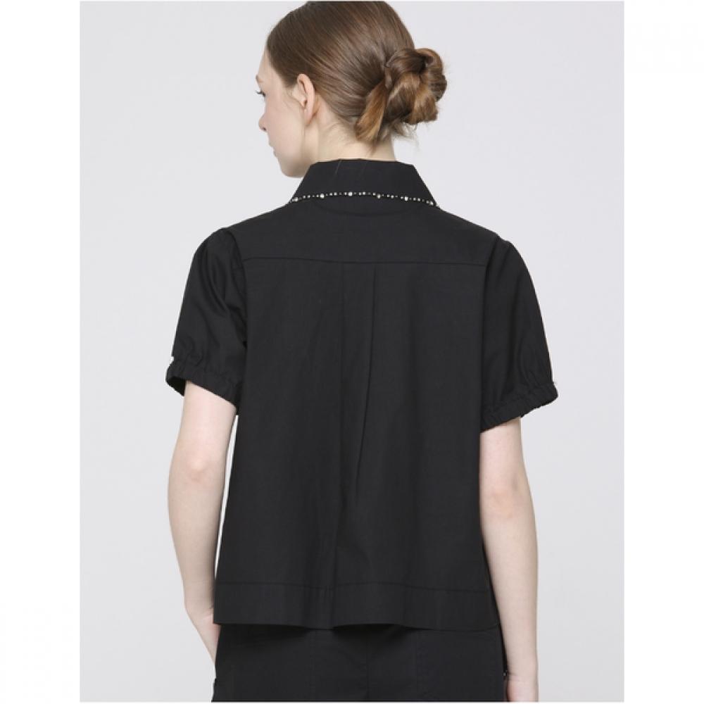 Son Jung Wan Women Beaded Collar Pocket Blouse Zdr6262261